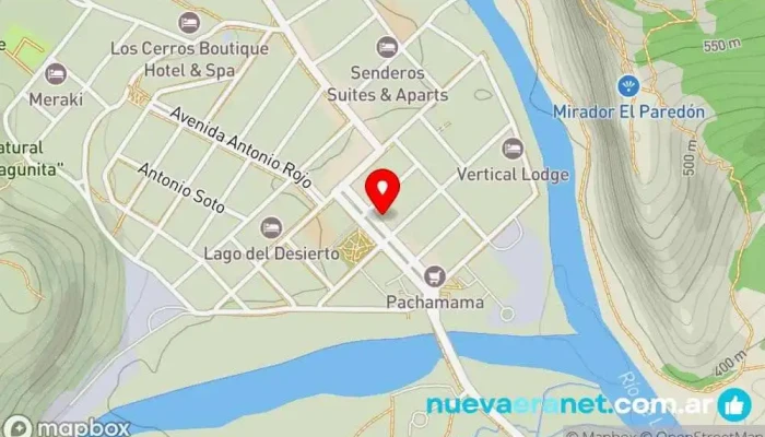 mapa de Que Rika Panadería en El Chalten
