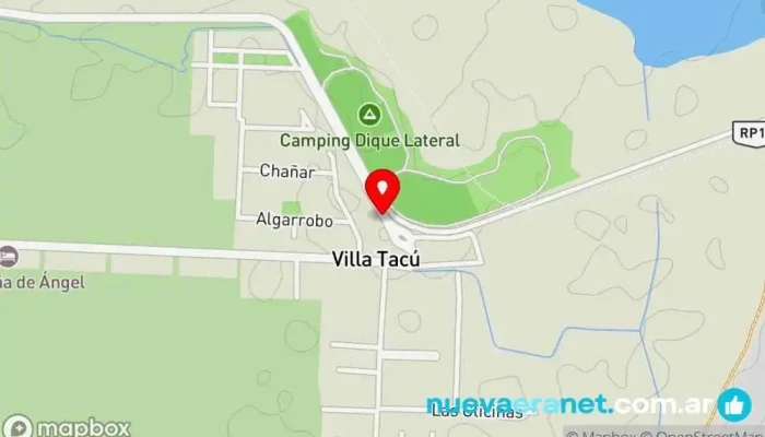 mapa de Rancho Cabaña Chillout Cabaña de montaña en Villa Tacú