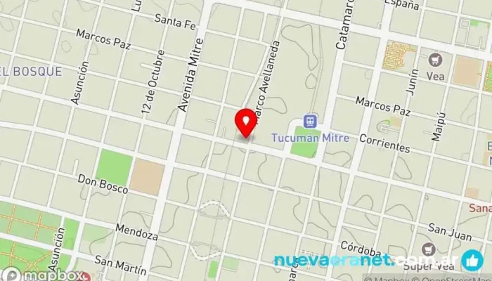 mapa de Refrigeracion Norte SRL Contratista de aire acondicionado, Tienda aire acondicionado, Proveedor de repuestos de electrodomésticos, Comercio en San Miguel de Tucumán