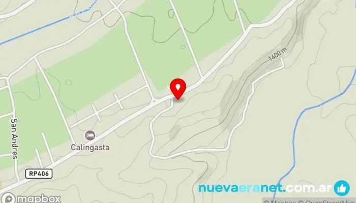 mapa de Refugio Andino Casa rural, Cafetería en Calingasta