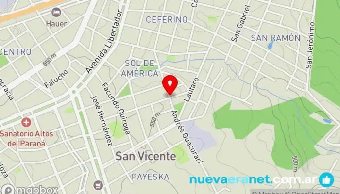 mapa de RELLENO DE amor Pastelería en San Vicente