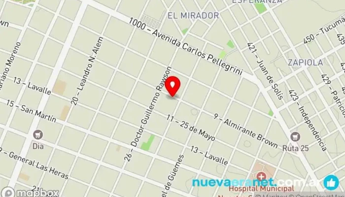 mapa de Remate La Casona de Luján Casa de subastas en Luján