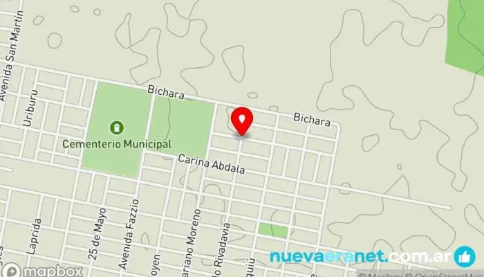 mapa de Remate Moto Centro comercial en San Ramon de la Nueva Oran