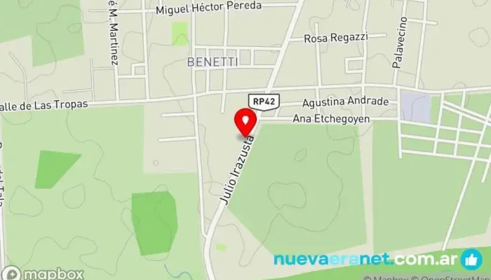 mapa de Remate Sacre-Rodriguez-Bercini Casa de subastas en Gualeguaychú