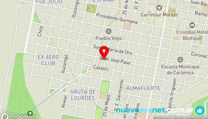 mapa de Reposter a Mart n Pastelería en Concordia