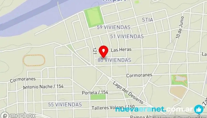 mapa de Repostería artesanal begoña Pastelería en Puerto Deseado