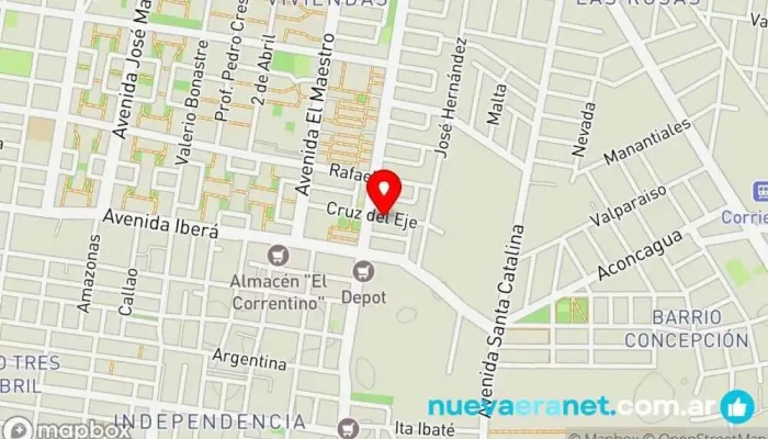 mapa de Repostería artesanal Eli Pastelería en Corrientes