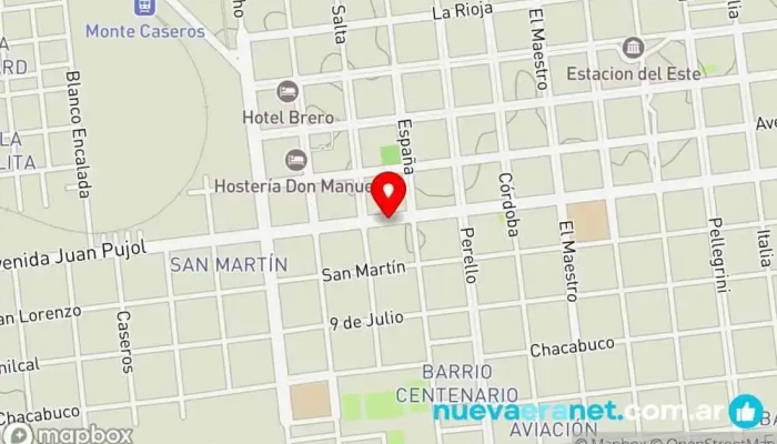 mapa de REPUESTOS GUILLE Tienda de repuestos de automóviles usados en Monte Caseros