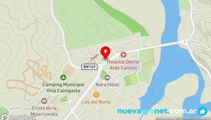 mapa de Restaurant Quincho El Nevado Restaurante en Calingasta