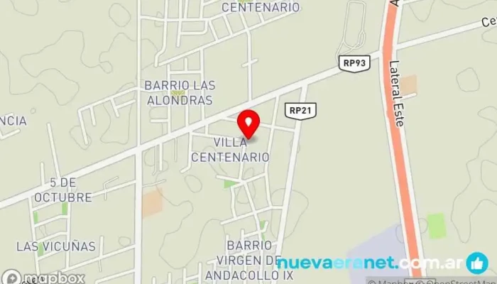 mapa de Retaceria Novedades Carmen Comercio en Chimbas