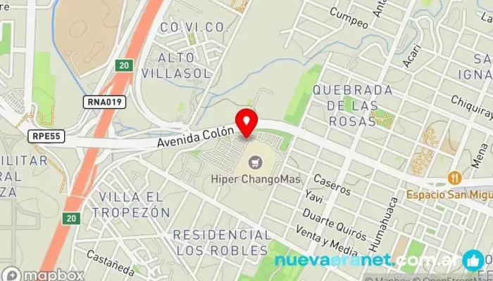 mapa de Rey Sabor - Panadería Artesanal Panadería en Córdoba