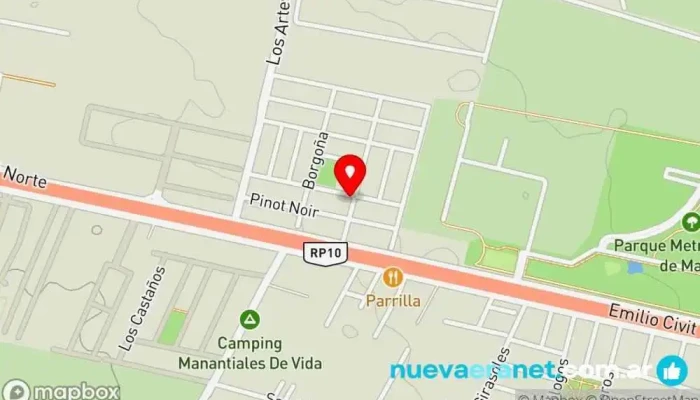 mapa de Rico pan 3 Panadería en Maipú