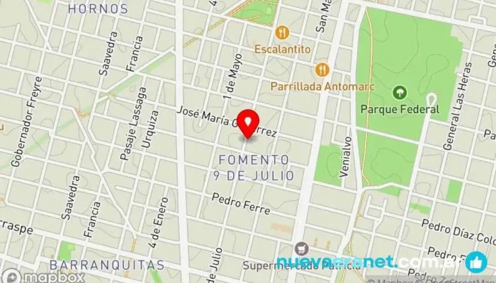 mapa de Rico Pan Panadería en Santa Fe de la Vera Cruz