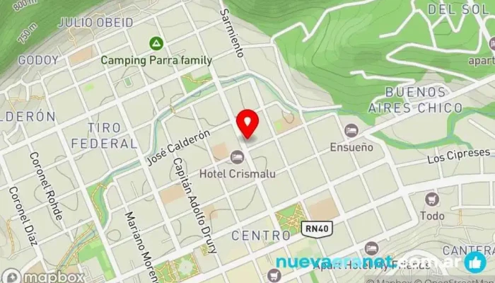 mapa de Rio Sur SIN GLUTEN Comida a domicilio en San Martín de los Andes