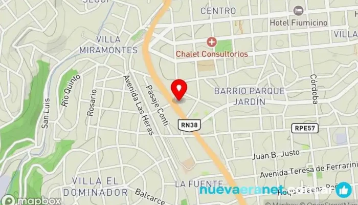 mapa de Rotiserías En La Falda Comercio en La Falda