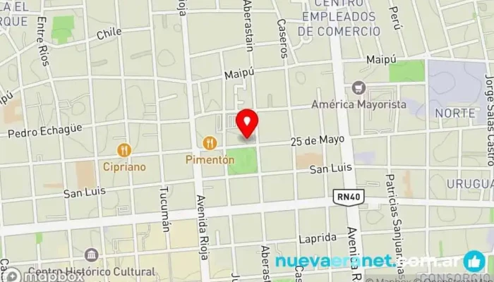 mapa de Ruiz-Olalde SRL Tienda de materiales para la construcción en San Juan