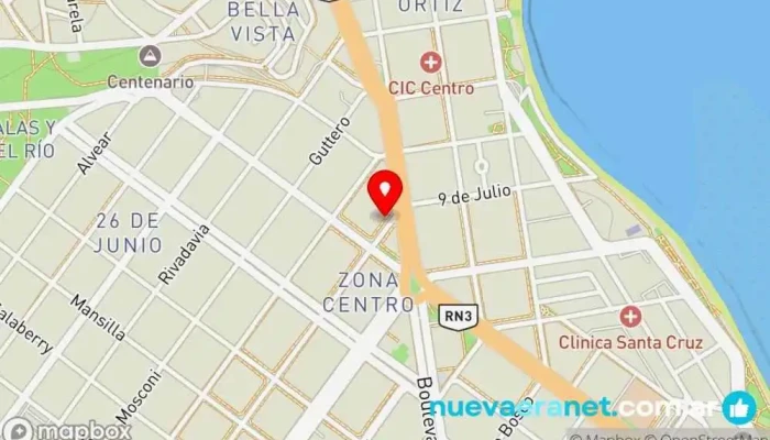 mapa de Sabor Patagónico. Panadería en Caleta Olivia