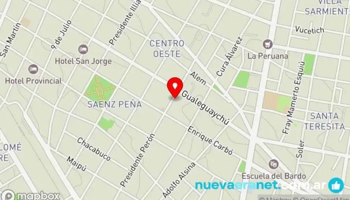 mapa de Saborapan cian panaderias Panadería en Paraná