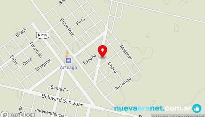 mapa de Sabores Fueguinos Panadería en Arteaga