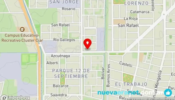 mapa de Sagreña Panes y Pastas Caseras Panadería en Cipolletti