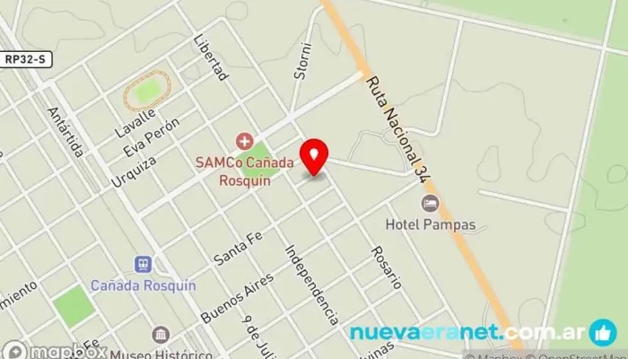 mapa de SaLe Vale... Tu pastelería. Pastelería, Fuente de agua potable, Tienda general en Cañada Rosquín