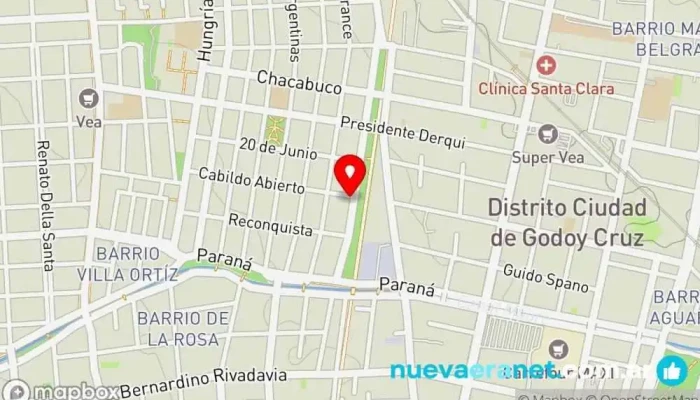 mapa de Samira Pasteleria Pastelería en Godoy Cruz