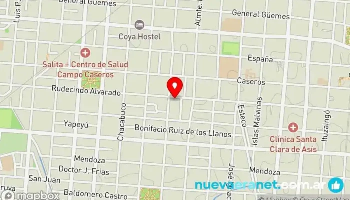 mapa de San Blas Pan Artesano Panadería en Salta