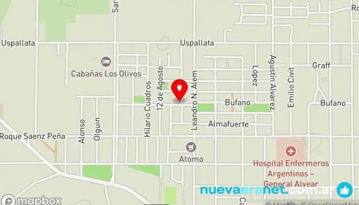 mapa de San Expedito Panadería en Gral. Alvear