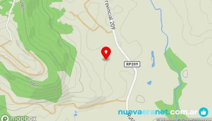 mapa de San Javier  en Misiones
