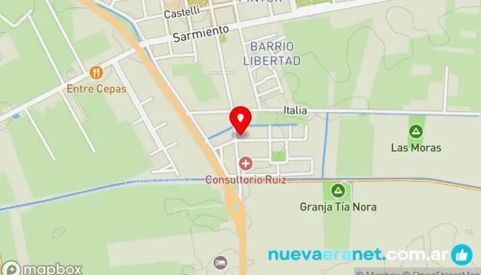 mapa de SAN JORGE CASA DE CARNES Carnicería en Villa Gral. San Martin