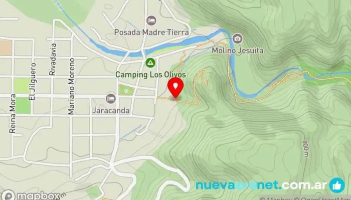 mapa de San Marcos Pie Panadería en San Marcos Sierras