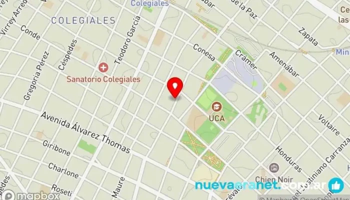 mapa de San Rafael Panadería, Pastelería francesa en Cdad. Autónoma de Buenos Aires