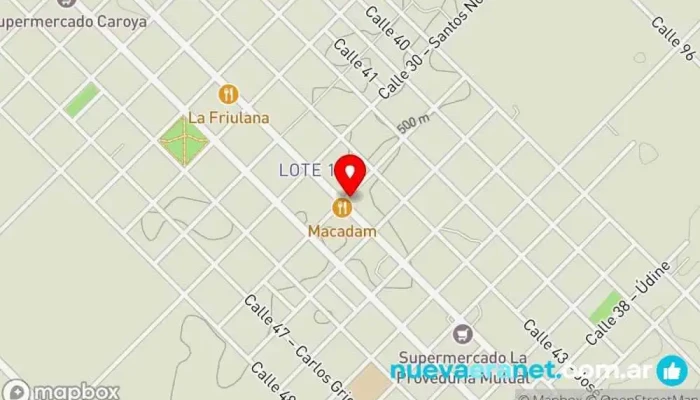 mapa de Sangoy Panaderia Panadería en Col. Caroya