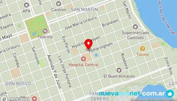 mapa de Santa Helena Panaderia Panadería en Formosa