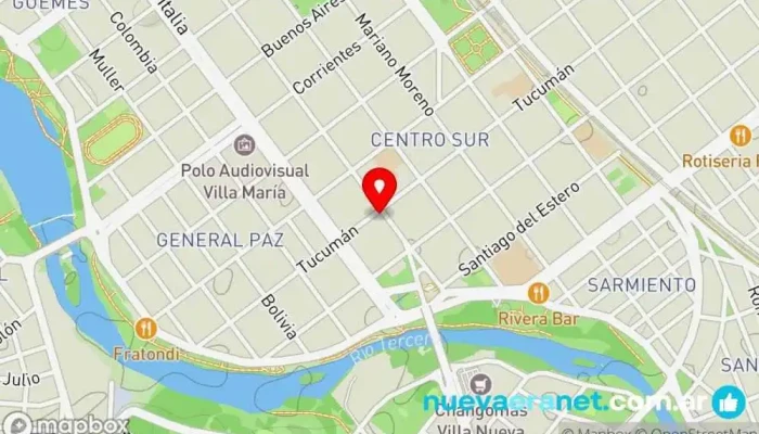 mapa de Santa Rita - Panadería/Café Panadería en Villa María
