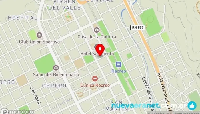 mapa de Santa Rita Panadería en Recreo