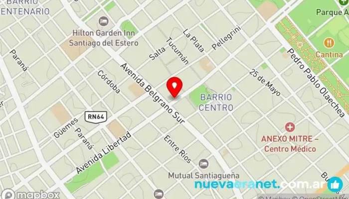 mapa de Santiago Deportes Tienda de deportes en Santiago del Estero