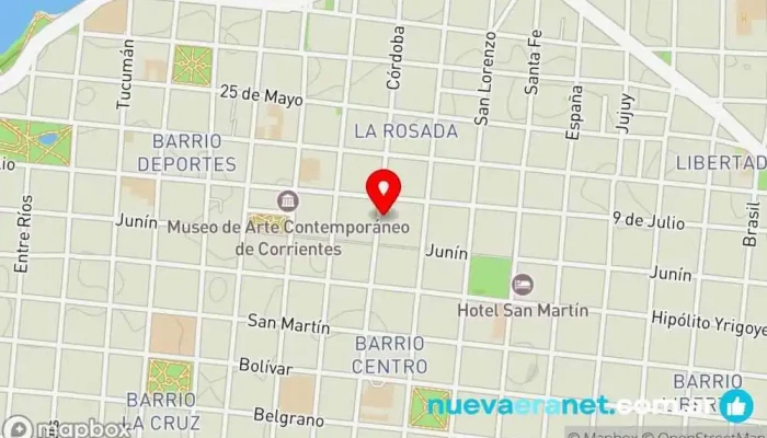 mapa de Sedería Corrientes Tienda de telas, Tienda de ropa, Sastre, Tienda de lana en CDL