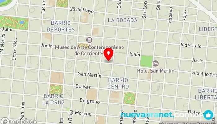 mapa de Sedería Masis Tienda de telas en Corrientes