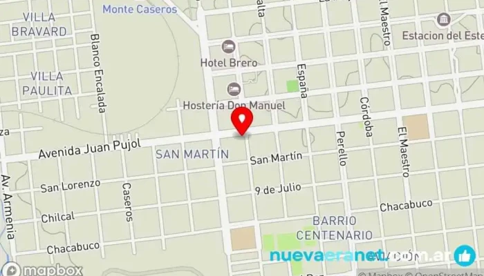 mapa de Sensei Tienda de artículos para el hogar en Monte Caseros