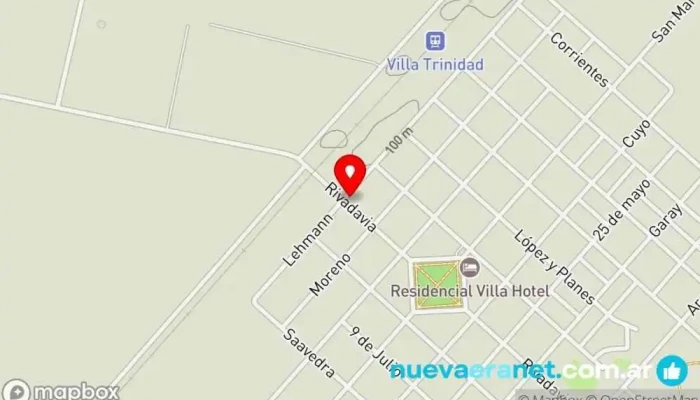 mapa de Serifas - Casa de ideas Artesanía en Villa Trinidad