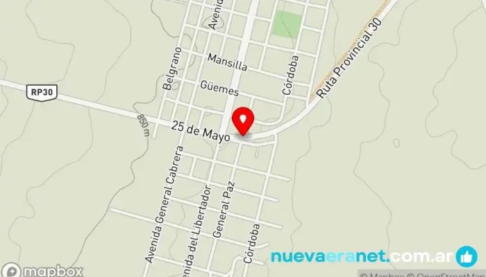 mapa de Servicio mecanico La Ruta Taller de reparación de automóviles en Achiras
