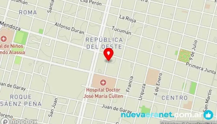 mapa de Silvana Tortas y Tartas Artesanales Tienda de tartas en Santa Fe de la Vera Cruz