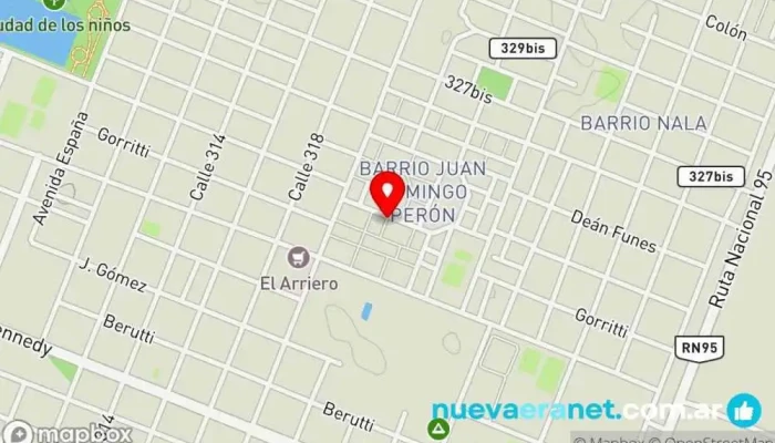 mapa de Sin gluten y con amor Tienda de delicatessen en Sáenz Peña