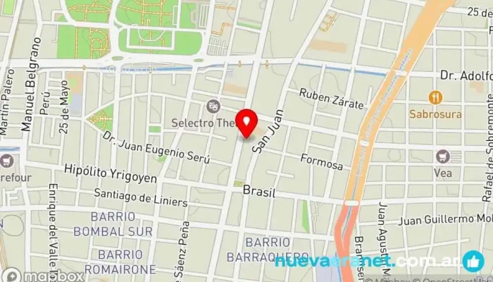 mapa de Soe's Bakery- Pa tí Pa mí Pastelería en Mendoza
