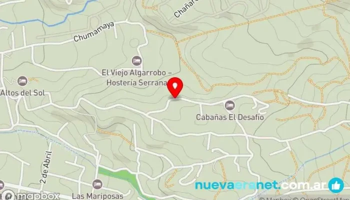 mapa de Sol De Los Nogales Casa rural en Merlo