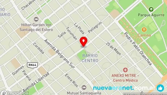 mapa de Sporting Tienda de ropa de deportes, Tienda de botas, Tienda de ropa, Tienda de ropa de hombre, Tienda de artículos de fútbol, Tienda de deportes, Tienda de ropa de mujer en Santiago del Estero