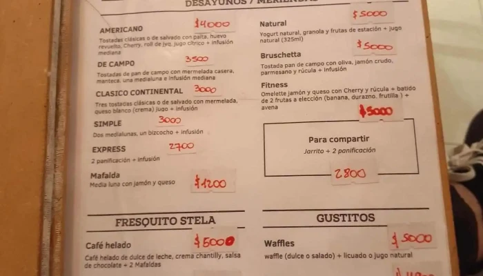 Stela Resto -  Carta - Chilecito