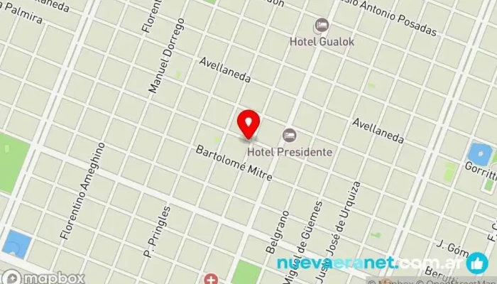 mapa de Sucre Cafetería en Sáenz Peña