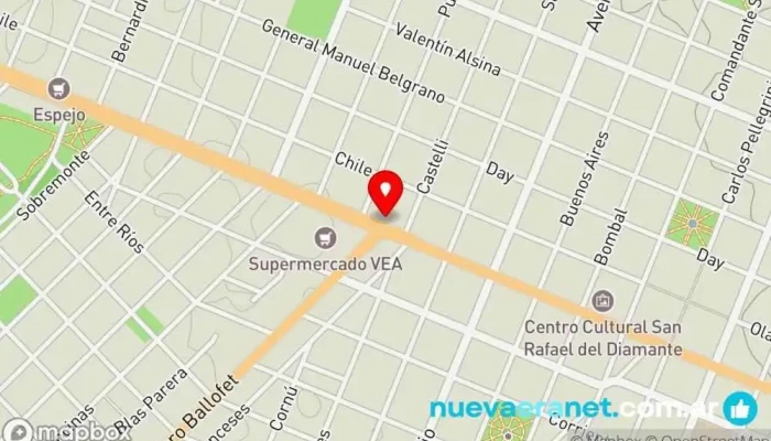 mapa de Sucrée Pastelería en San Rafael